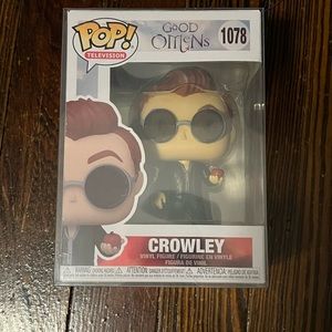 Good Omens Crowley Funko Pop with Box Protector